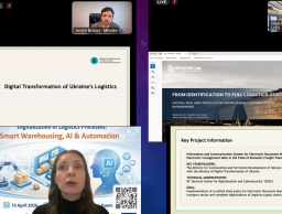 Участь у міжнародному вебінарі «Цифровізація логістики: смарт-складування, ШІ та автоматизація»